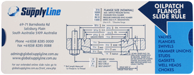 Wellhead Flange Chart