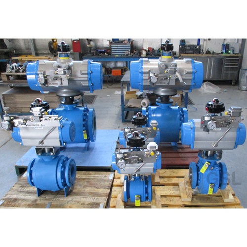 Sferova TM Ball valve c/w heavy duty SIL3 EX rated Air Torque all alloy